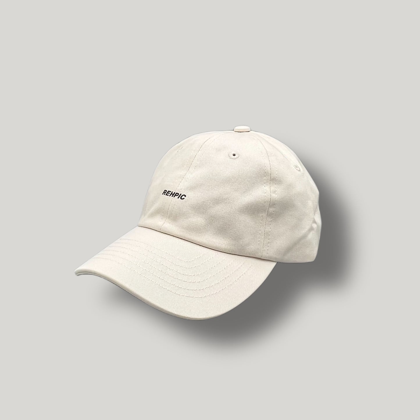 「REHPIC」LOGO CREAM COTTON CAP