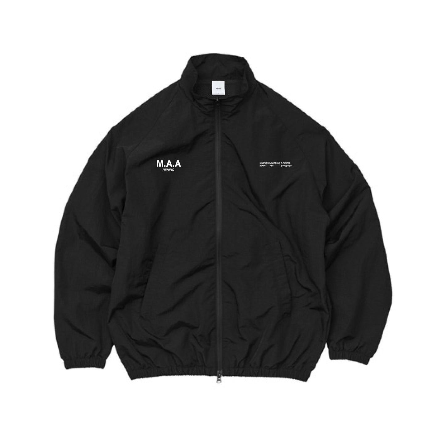 25FW MAA SPORTY NYLON TRAINING JACKET blk