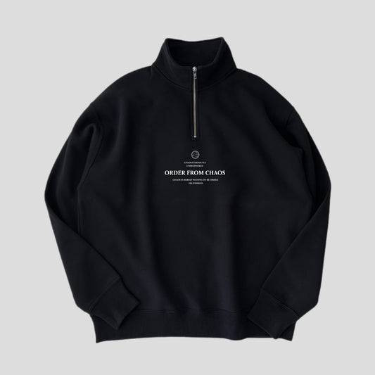 ZIP SWEAT blk