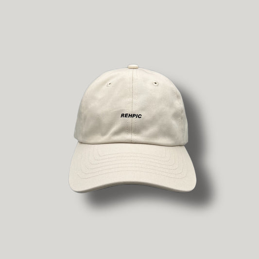 「REHPIC」LOGO CREAM COTTON CAP